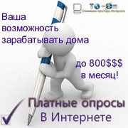 Участие в оплачиваемых интернет-опросах