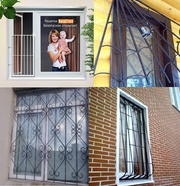 Решетки на окна всех видов. Готовые. Крашенные.